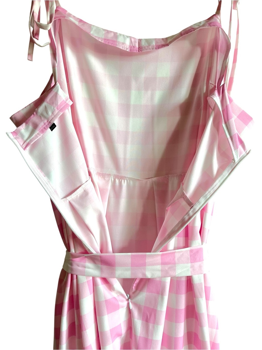 Barbie Movie Pink Gingham Barbiecore Fit & Flare Dress XXL Costume - Picture 12 of 15